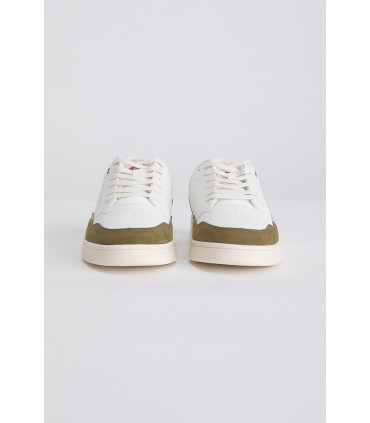 Baskets benson & cherry blanc/kaki