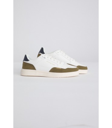 Baskets benson & cherry blanc/kaki