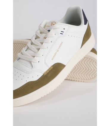 Baskets benson & cherry blanc/kaki