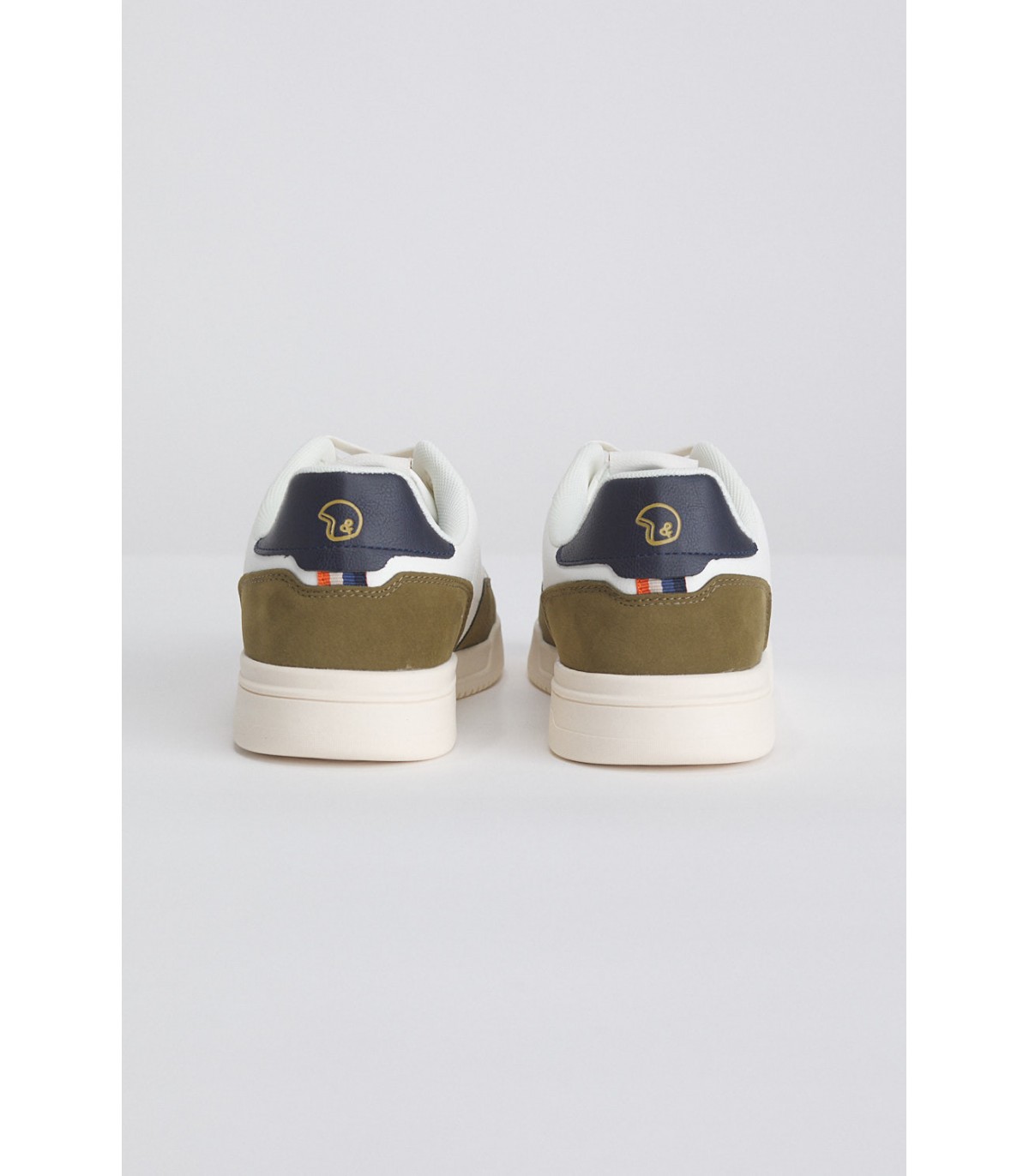 Baskets benson & cherry blanc/kaki