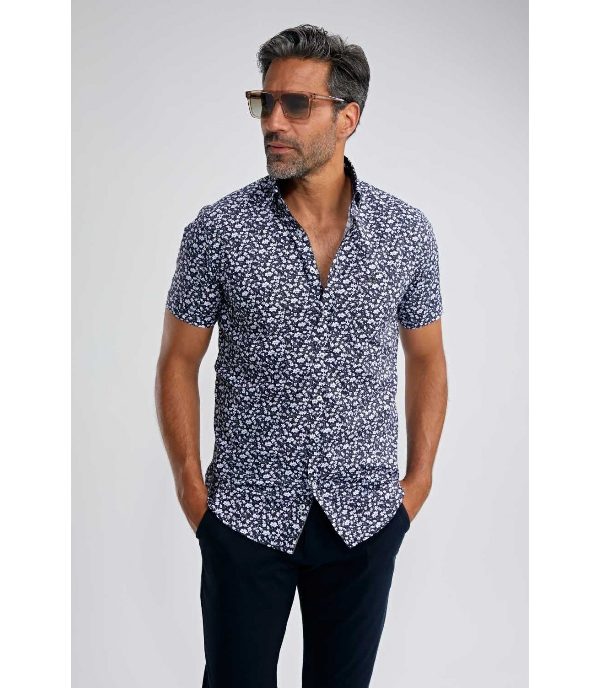 Chemise mc benson & cherry marine