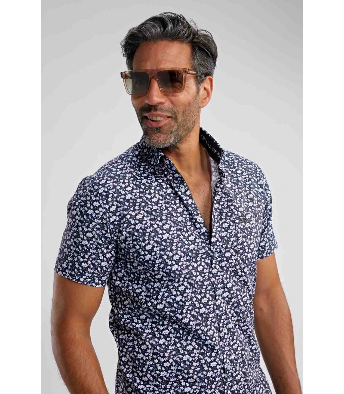 Chemise mc benson & cherry marine