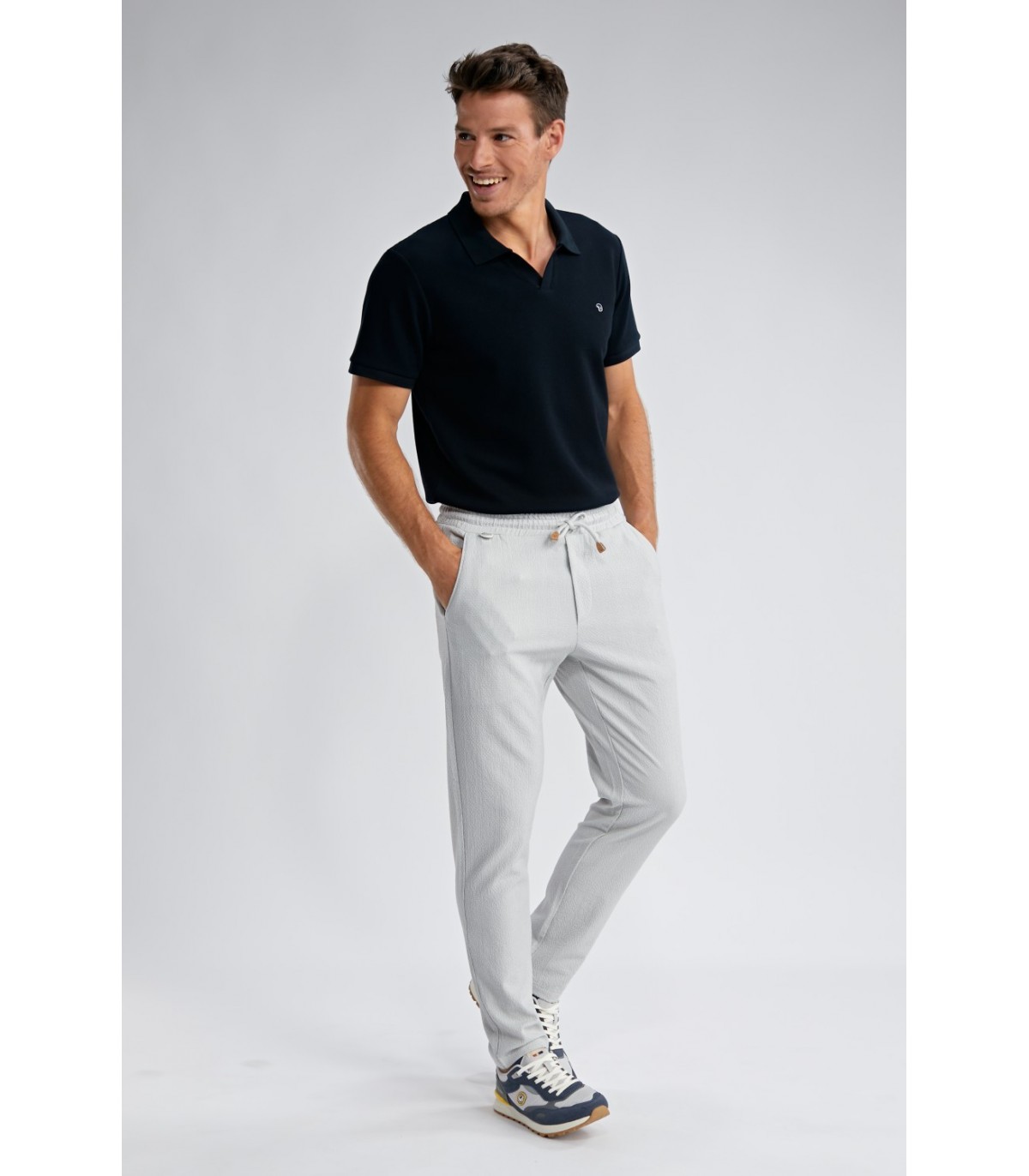 Pantalon jogging benson & cherry gris