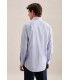 Chemise ml uni seidensticker 13bleuclair