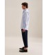 Chemise ml uni seidensticker 13bleuclair