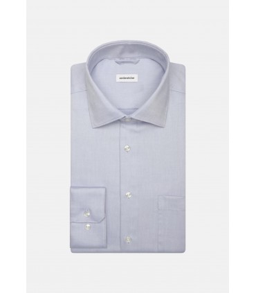 Chemise ml uni seidensticker 13bleuclair