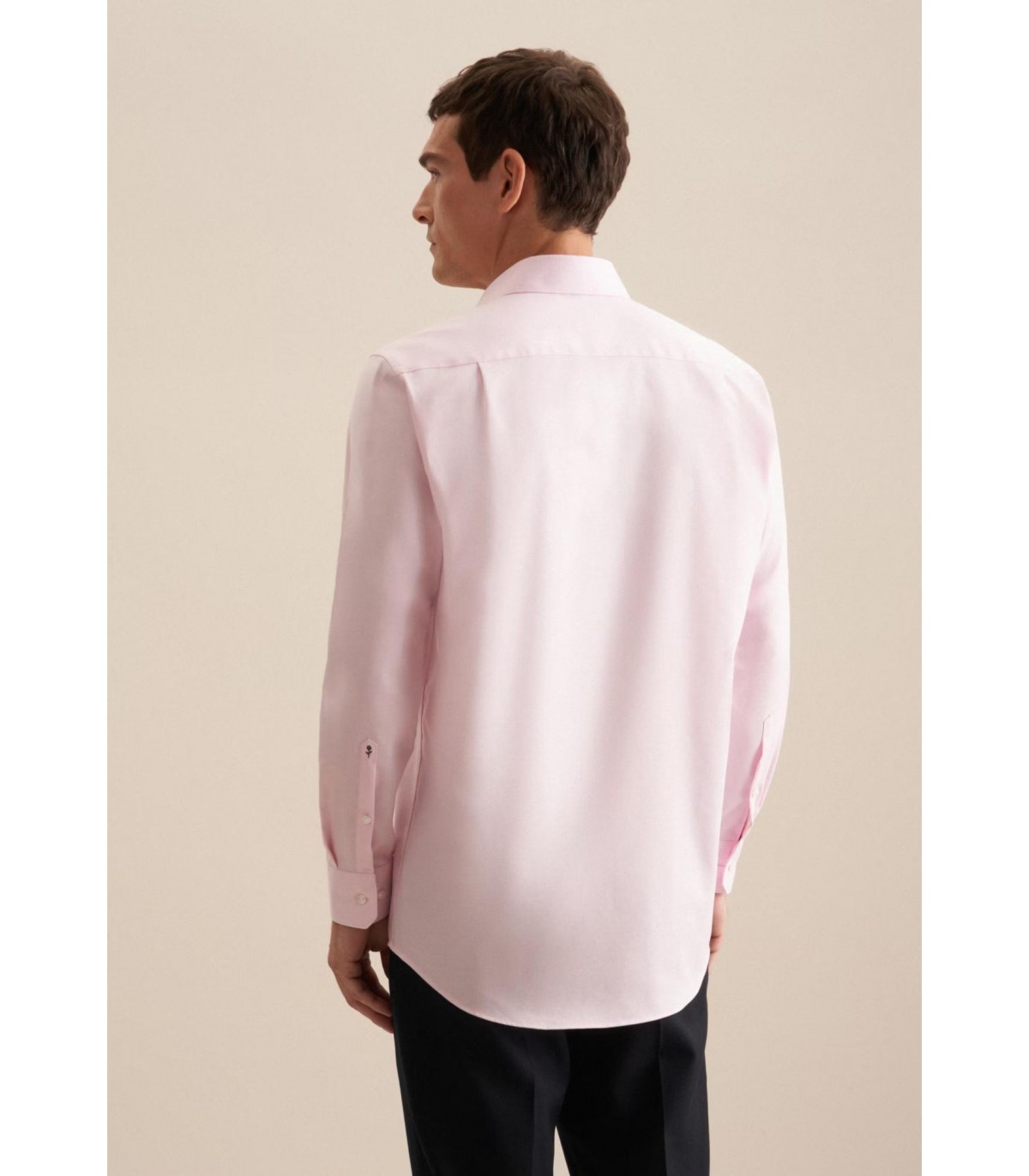 Chemise ml uni seidensticker 42rosepale