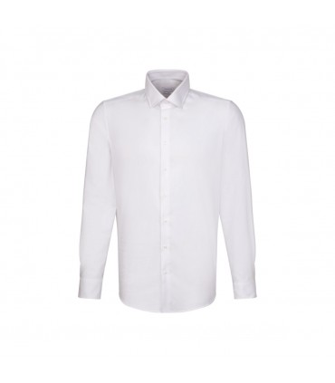 Chemise ml uni seidensticker 01blanc