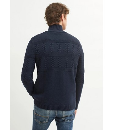 Pull col zippe saint-james ccnavy