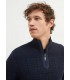 Pull col zippe saint-james ccnavy