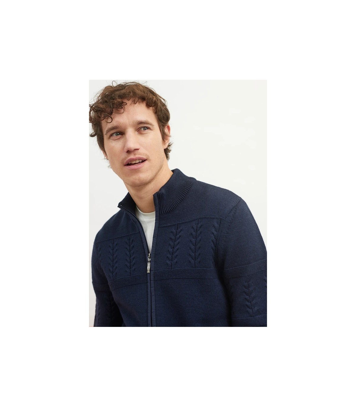 Gilet zippe saint-james ccnavy