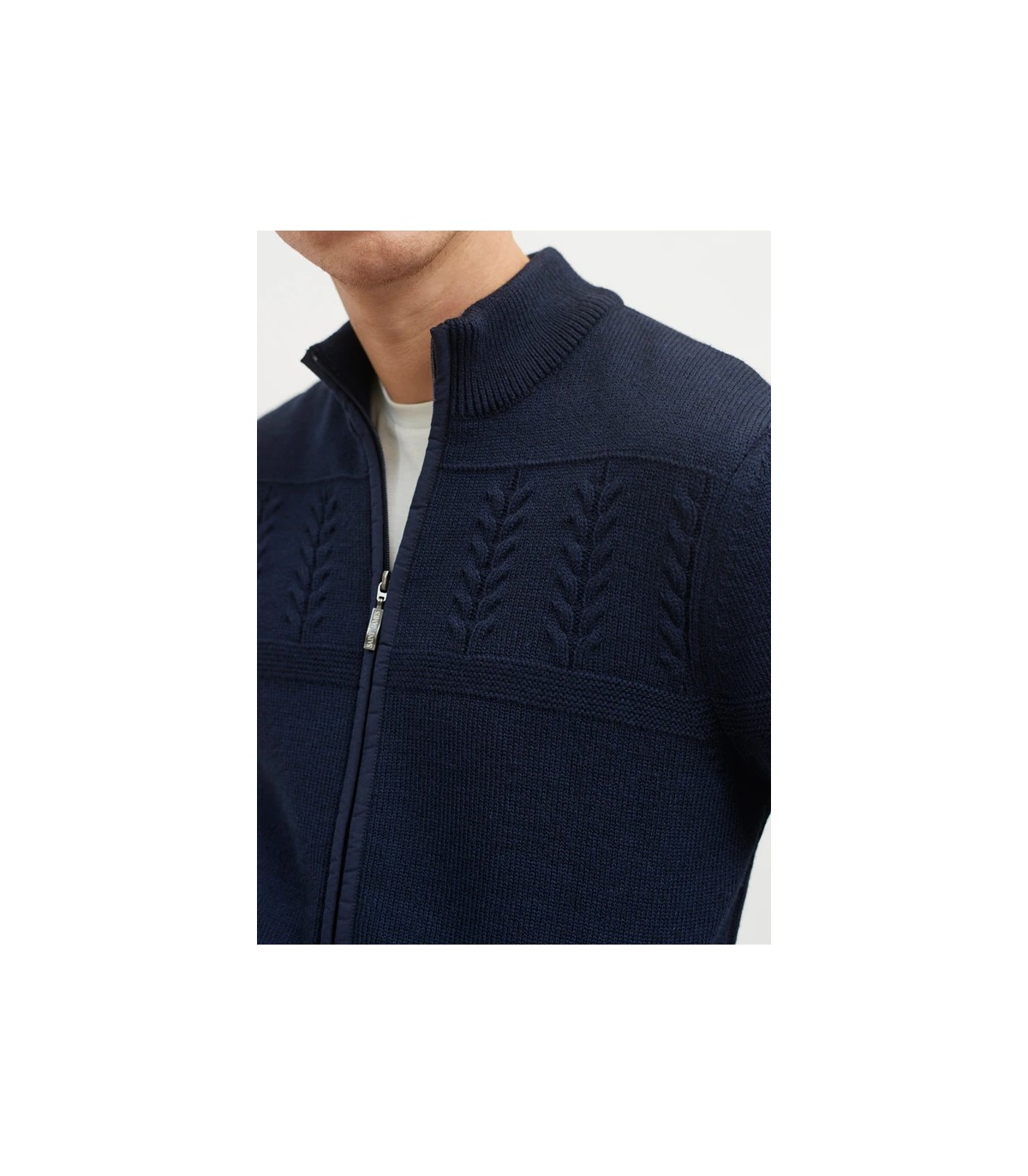 Gilet zippe saint-james ccnavy