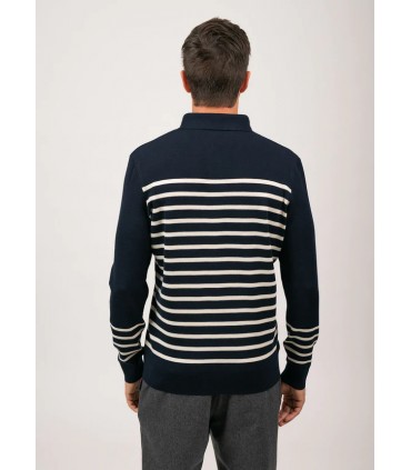 Polo ml saint-james k8-navy/bla