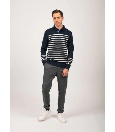 Polo ml saint-james k8-navy/bla
