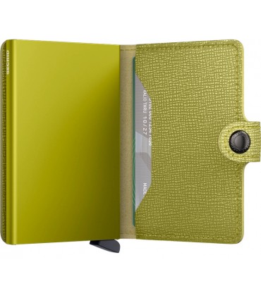 Maroquinerie portecarte secrid lime