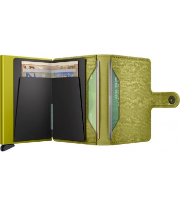 Maroquinerie portecarte secrid lime
