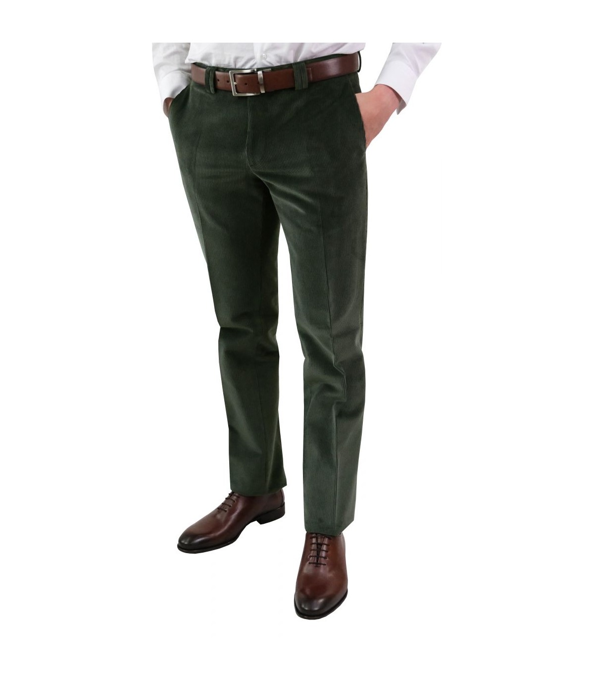 Pantalon city nino loretti 66vertdegris