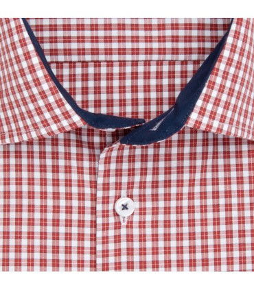 Chemise ml fantaisie seidensticker 66orange