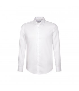 Chemise ml uni seidensticker 01blanc
