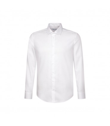 Chemise ml uni seidensticker 01blanc