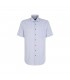 Chemise mc fantaisie seidensticker 13bleu