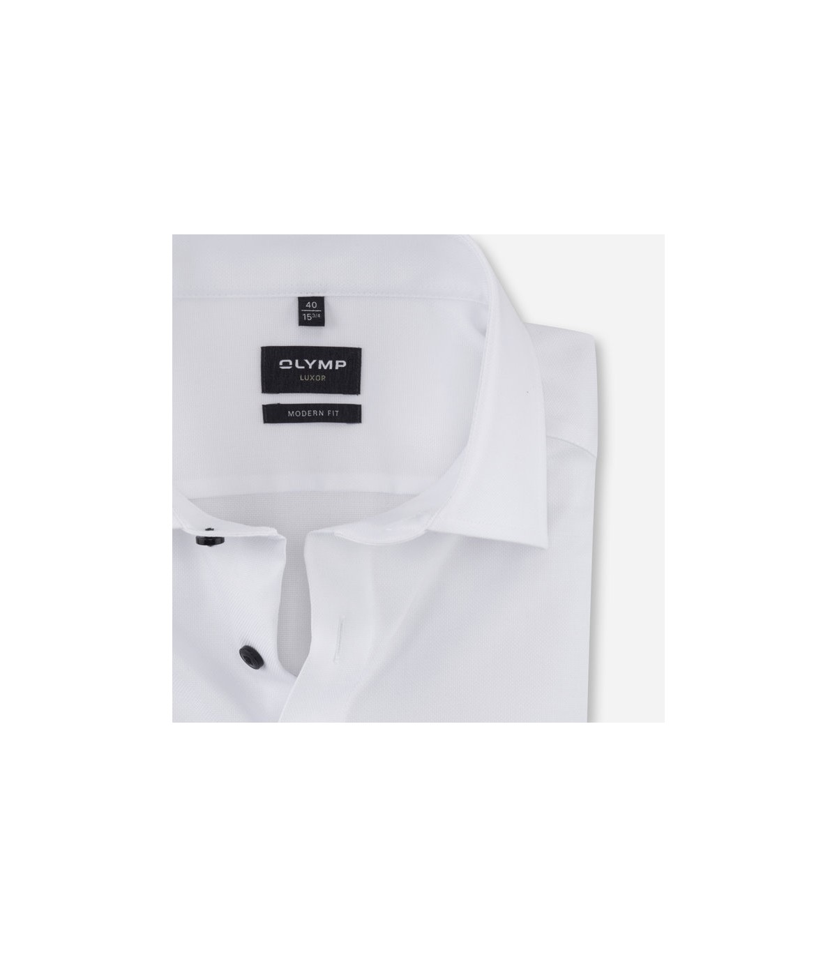 Chemise mc uni olymp 00blanc