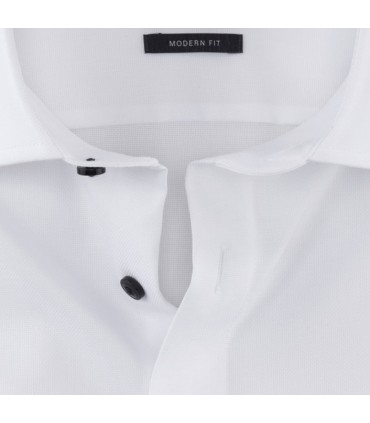 Chemise mc uni olymp 00blanc