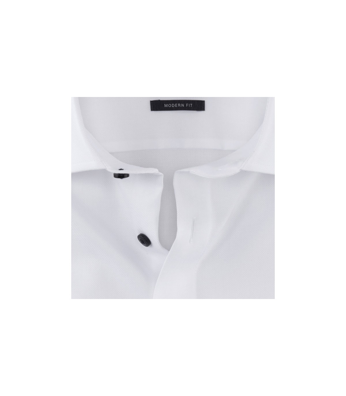 Chemise mc uni olymp 00blanc