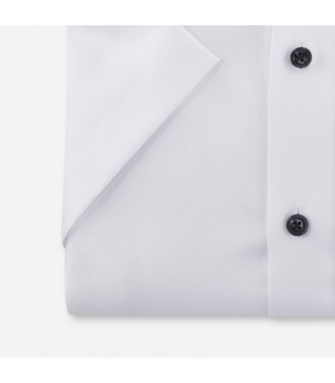 Chemise mc uni olymp 00blanc