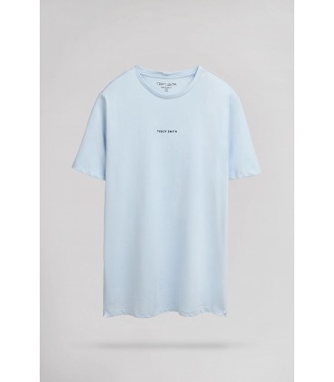 Tee shirt mc teddy smith 322dpastelblue