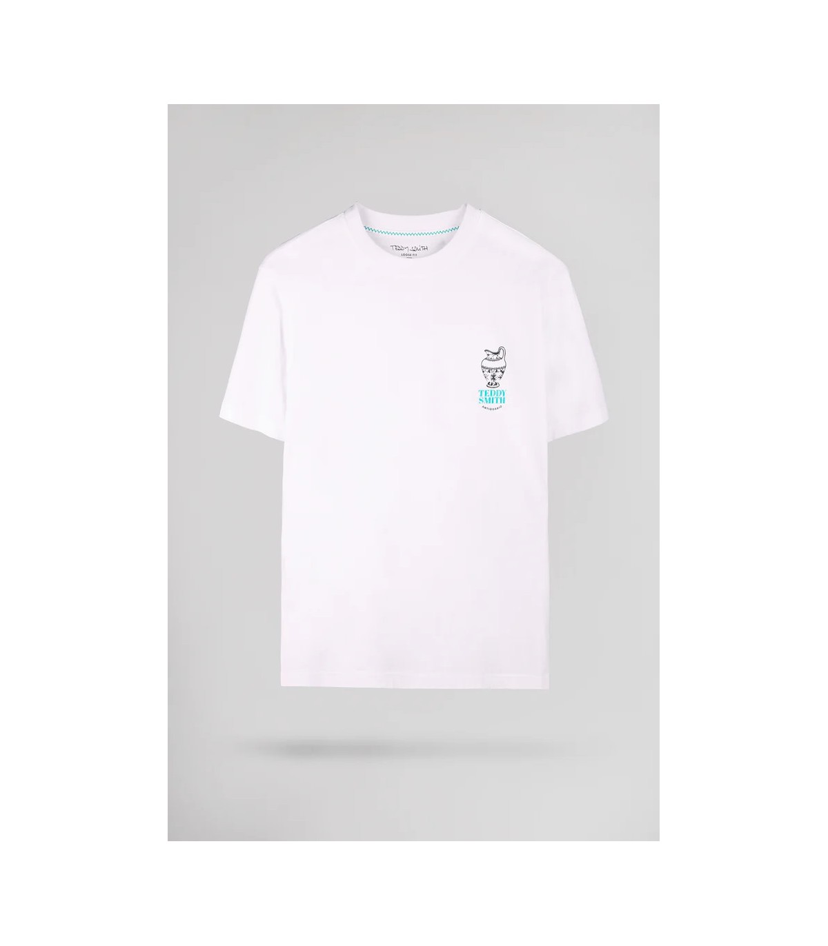 Tee shirt mc teddy smith 202blanc