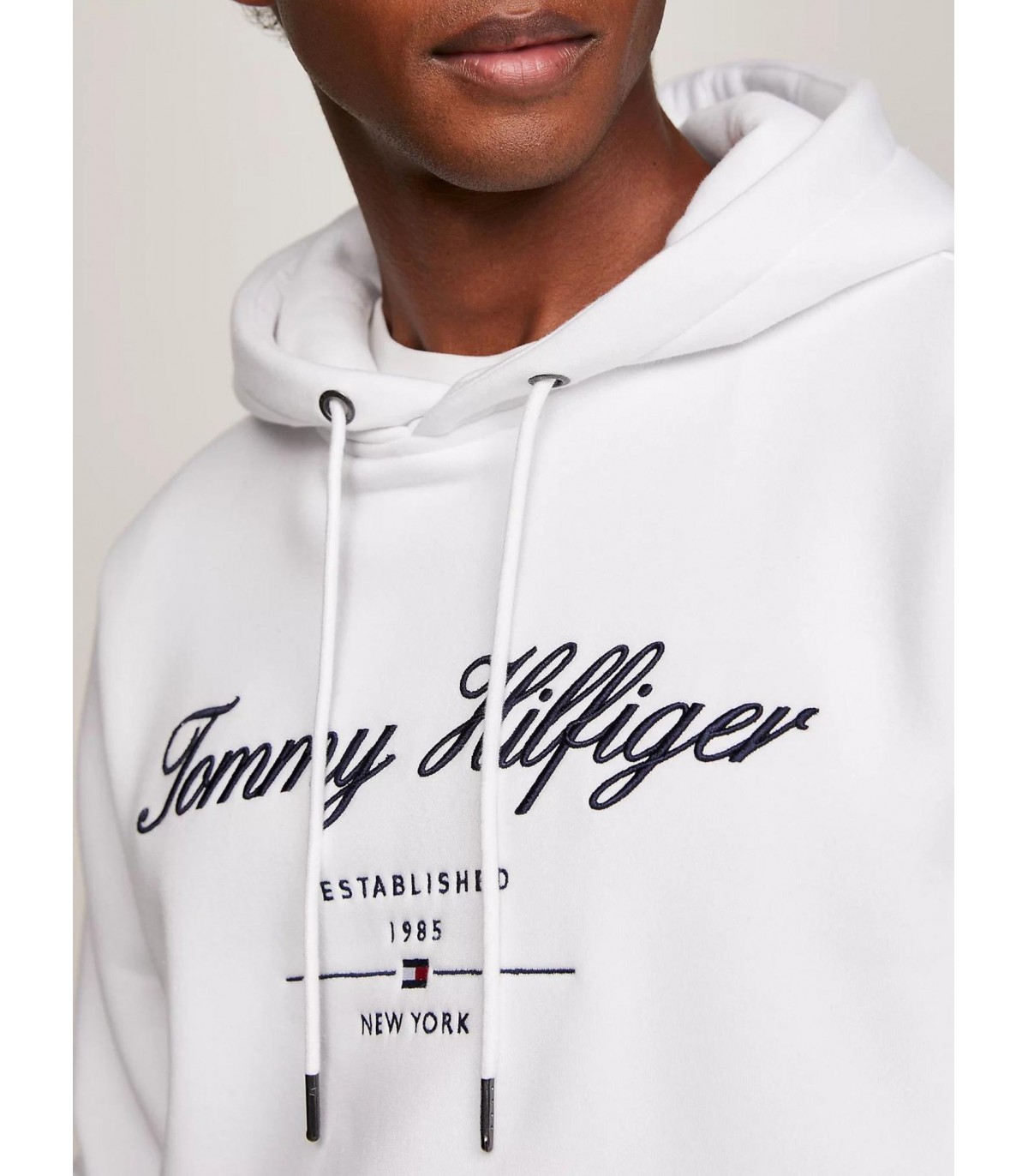 Sweat capuche tommy menswear ybrwhite