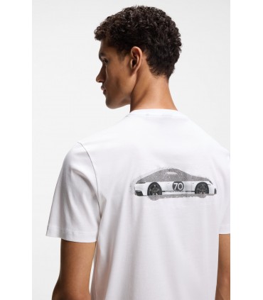 Tee shirt mc boss green 100white