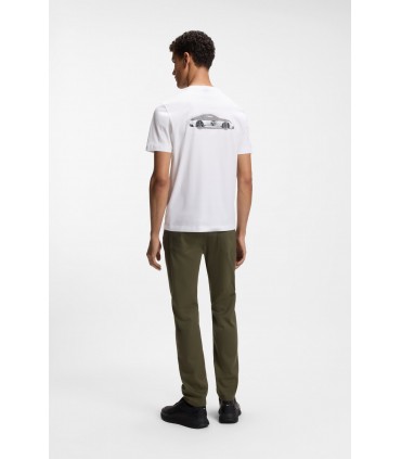 Tee shirt mc boss green 100white