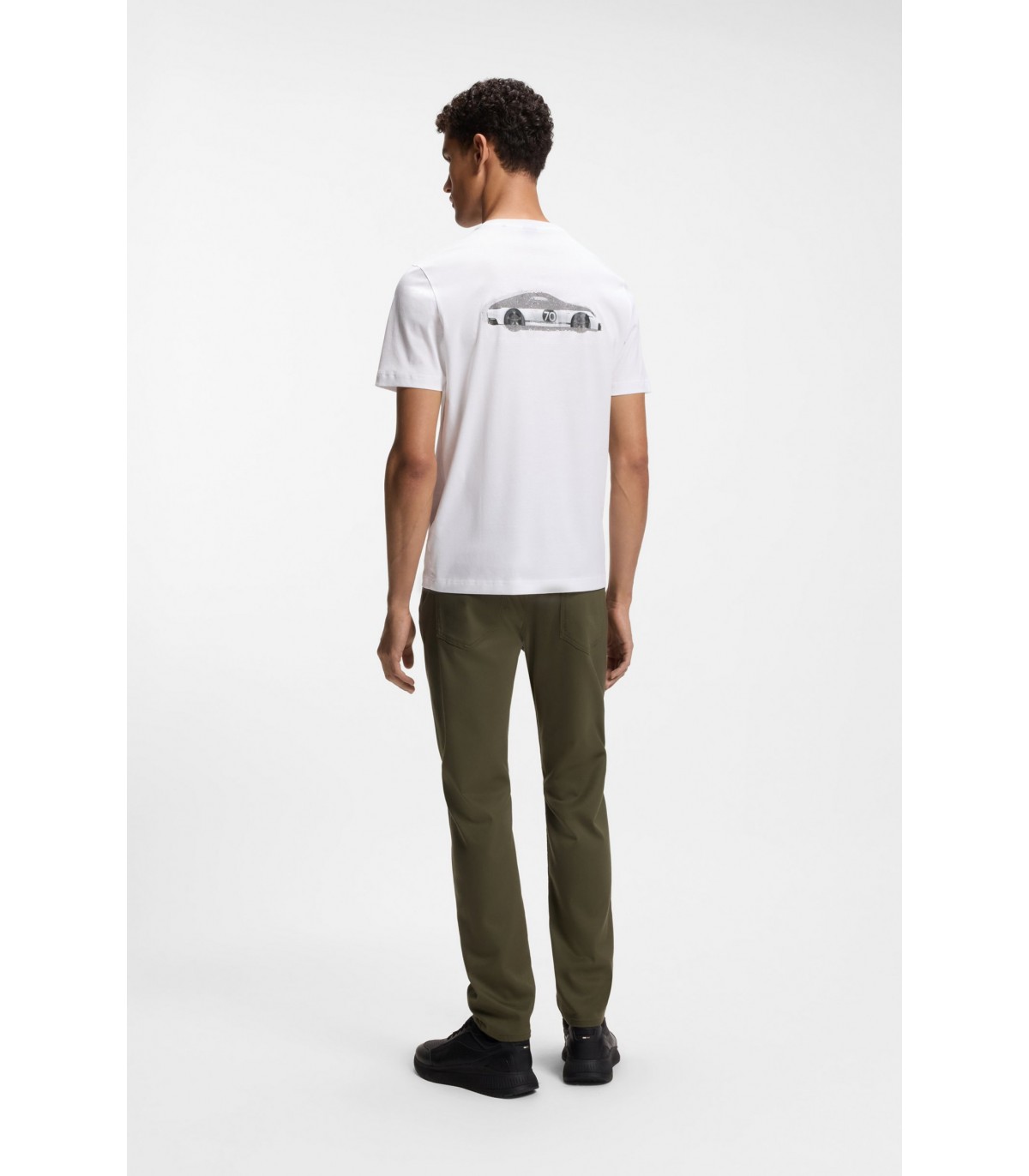 Tee shirt mc boss green 100white
