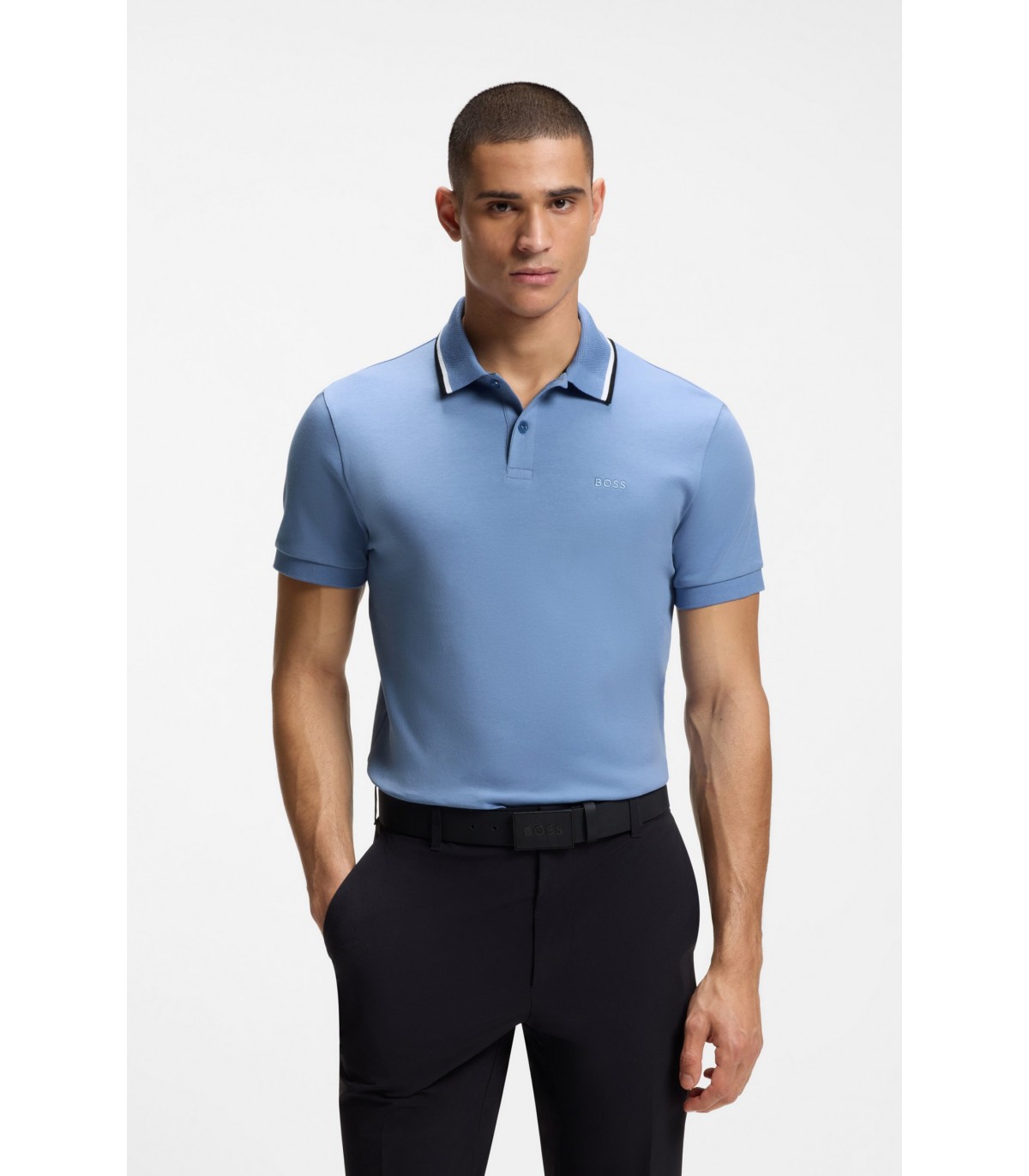 Polo mc boss green 459light/pastelblue