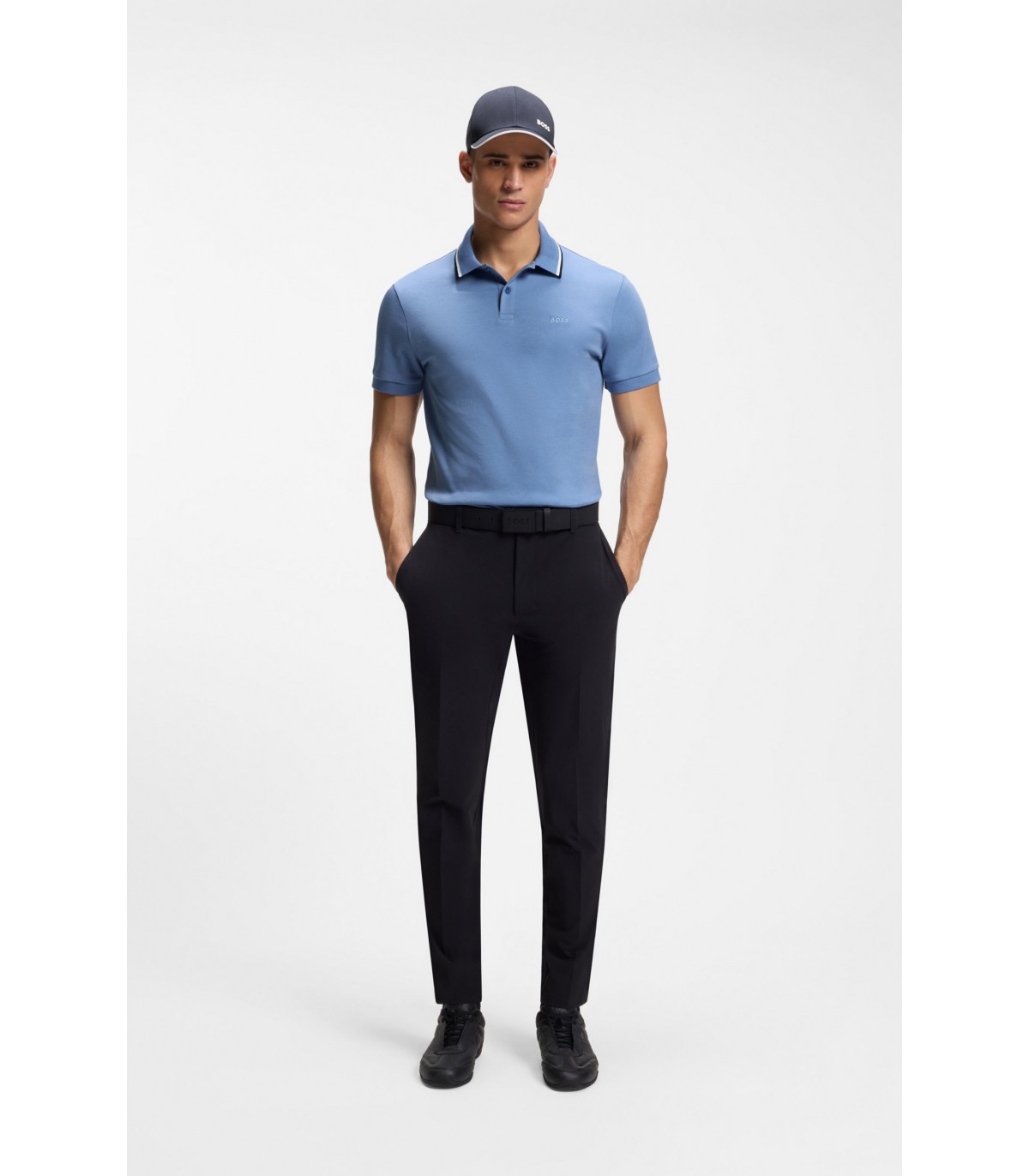 Polo mc boss green 459light/pastelblue