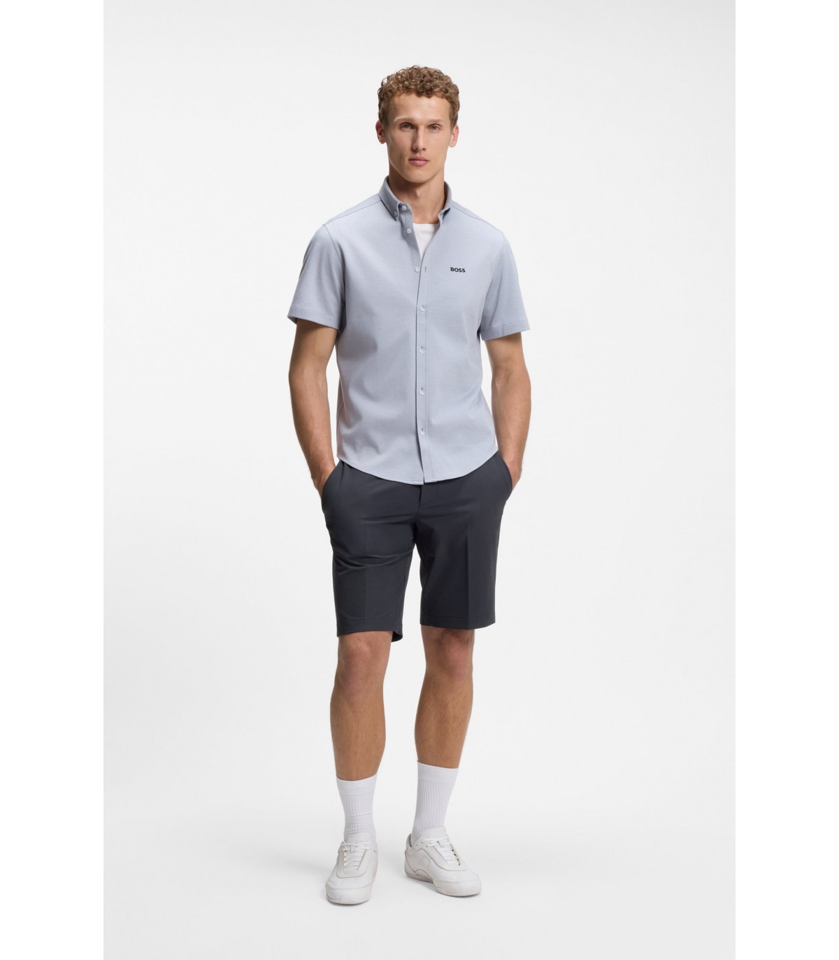 Bermuda chino boss green 402darkblue