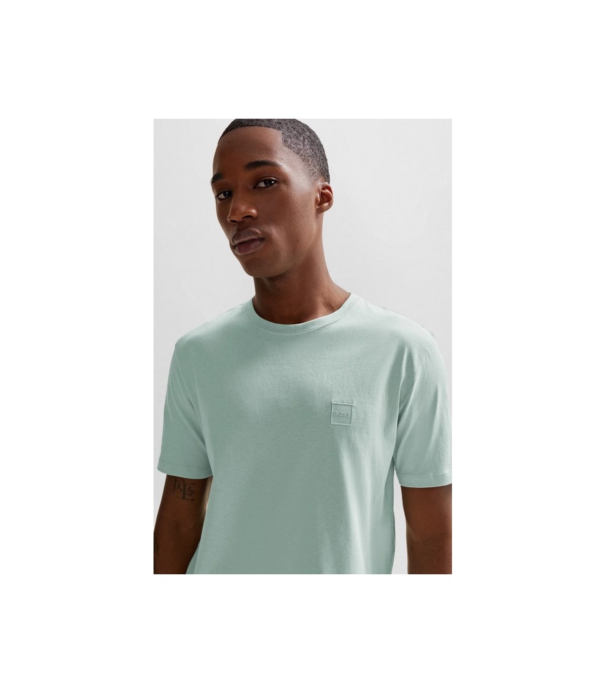 Tee shirt mc boss orange 446turquoise/aqua