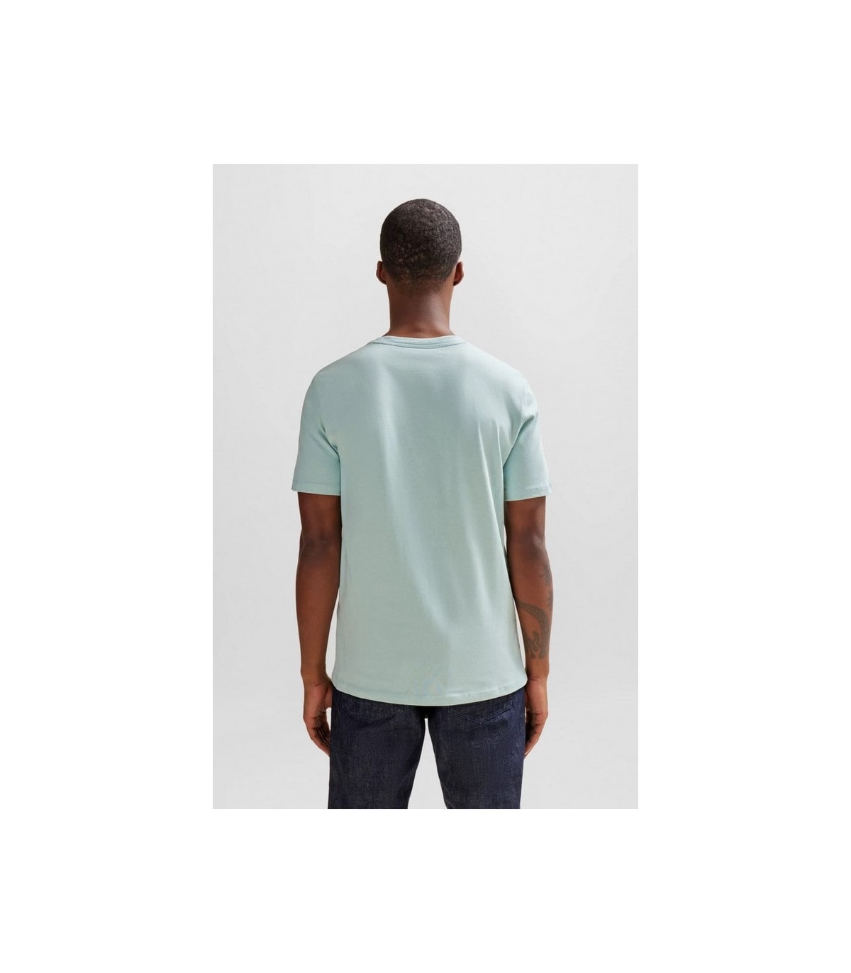 Tee shirt mc boss orange 446turquoise/aqua