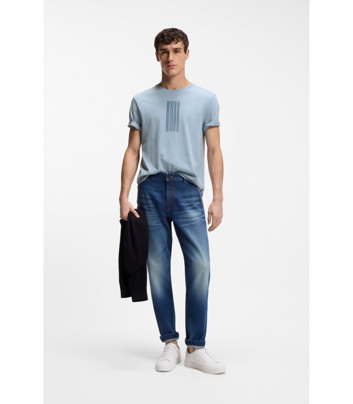 Tee shirt mc boss orange 458light/pastelblue