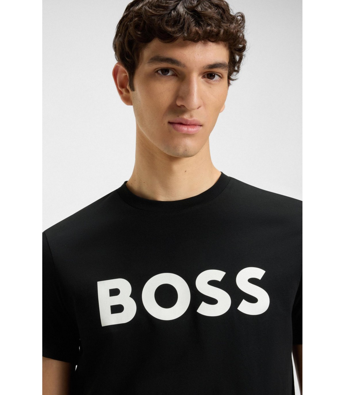 Tee shirt mc boss orange 001black