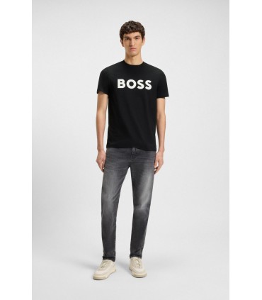 Tee shirt mc boss orange 001black