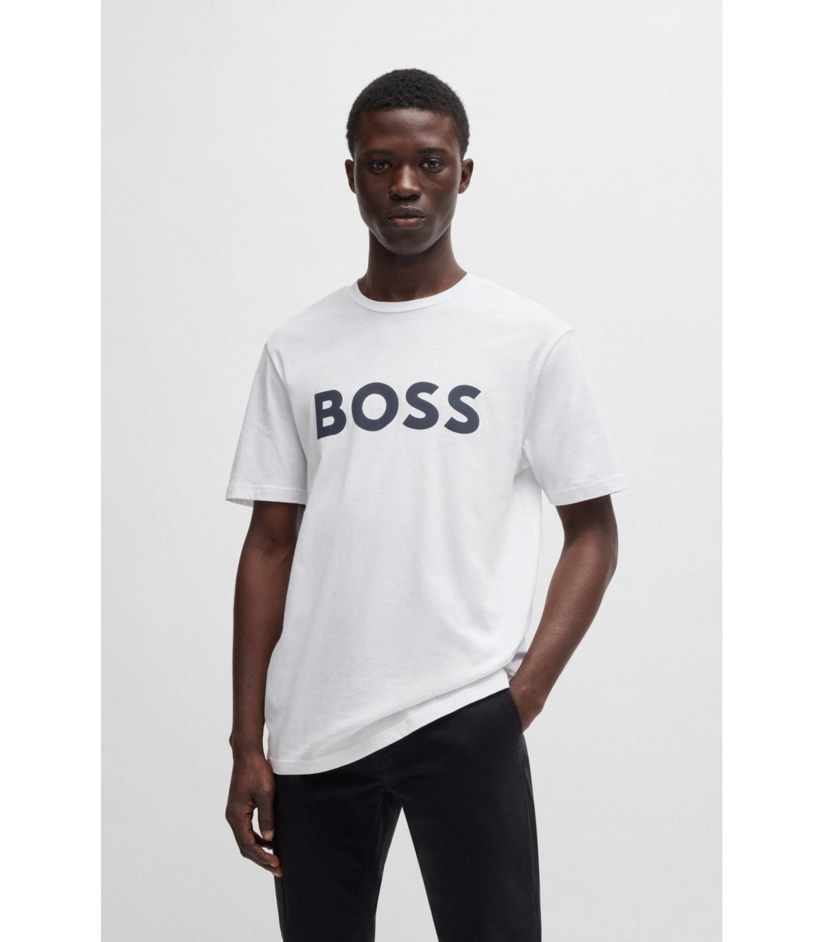 Tee shirt mc boss orange 100blanc