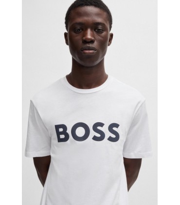 Tee shirt mc boss orange 100blanc