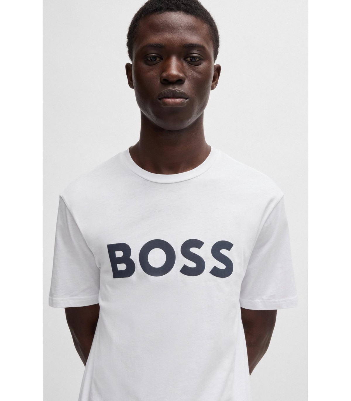 Tee shirt mc boss orange 100blanc