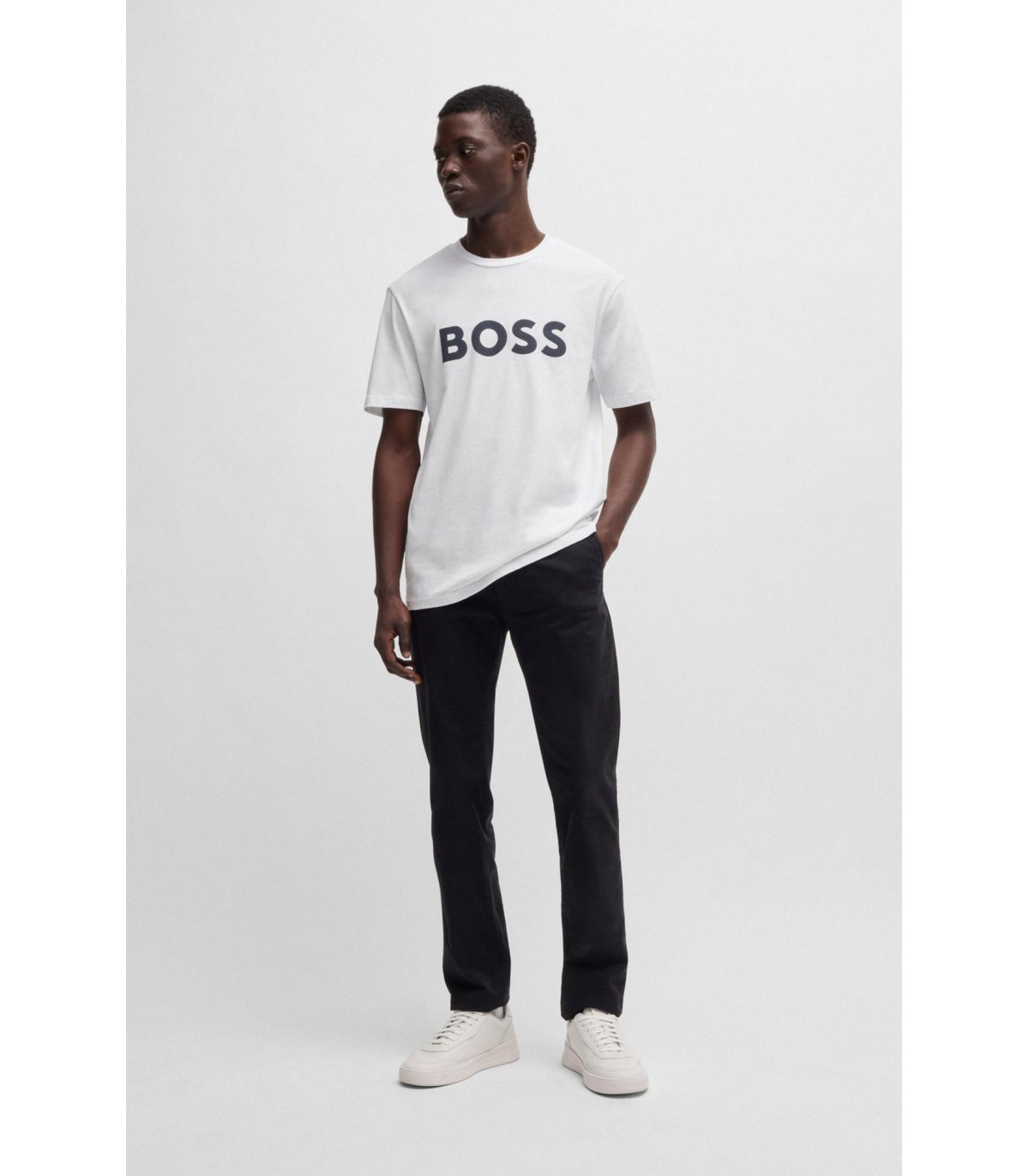 Tee shirt mc boss orange 100blanc