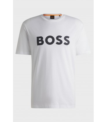 Tee shirt mc boss orange 100blanc