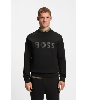 Sweat col rond boss green 001black