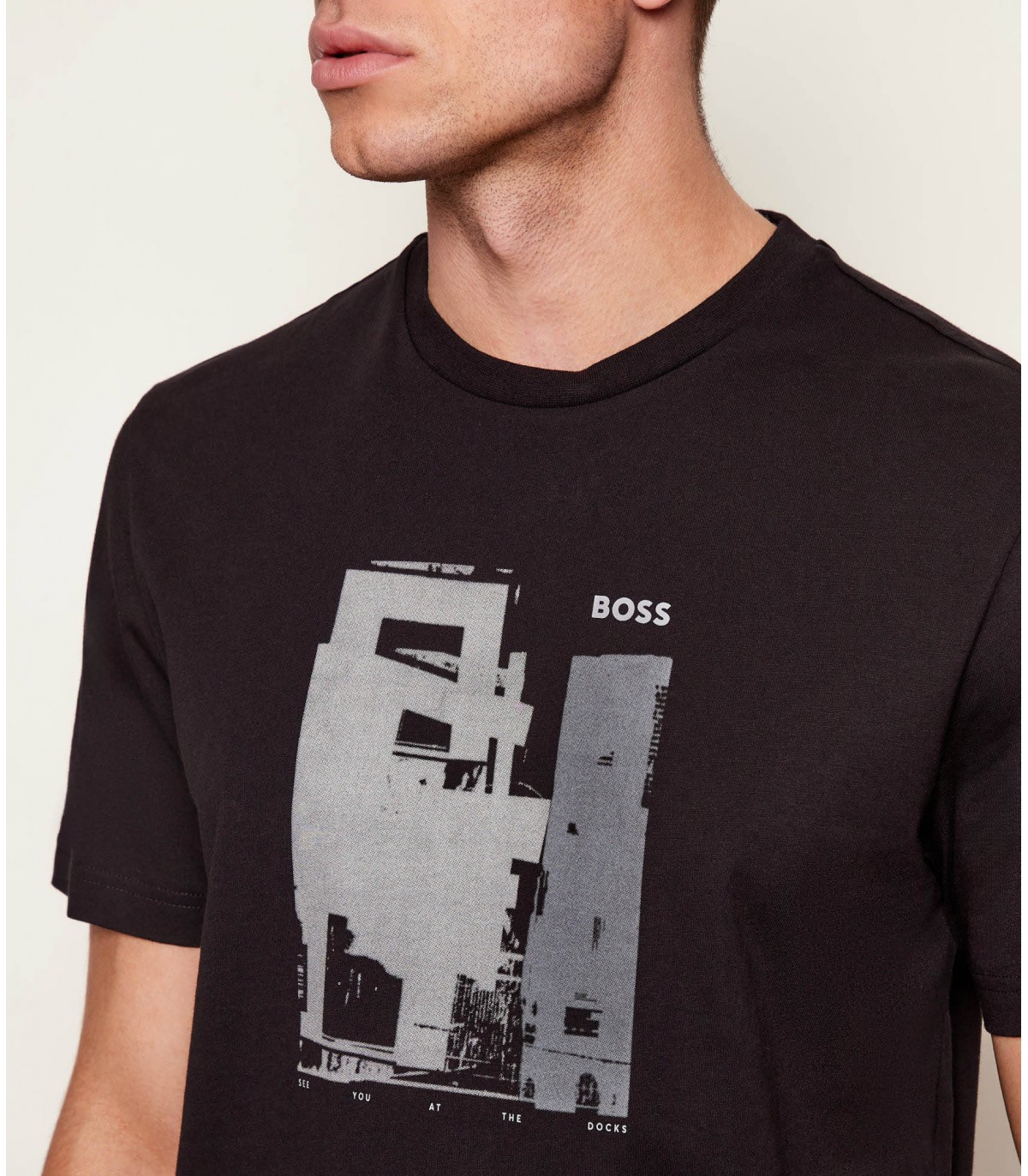 Tee shirt mc boss orange 001black